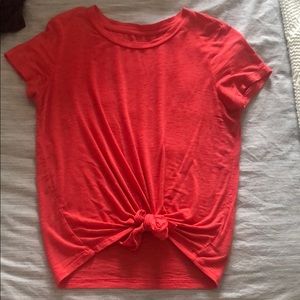 Aerie tie front t-shirt